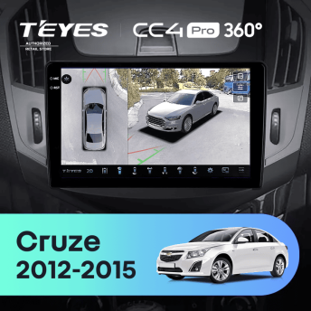 Штатная магнитола Teyes CC4 Pro 360 8/128 Chevrolet Cruze J300 J308 (2012-2015) F3