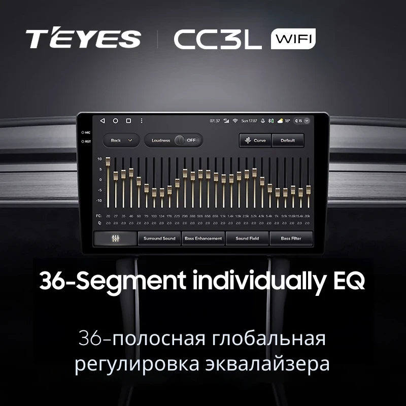 Штатная магнитола Teyes CC3L WiFi 2/32 Toyota Corolla Rumion E150 (2007-2016)