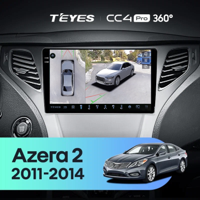 Штатная магнитола Teyes CC4 Pro 360 8/128 Hyundai Azera 2 (2011-2014)