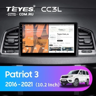 Штатная магнитола Teyes CC3L 4/32 UAZ Patriot 3 (2016-2021) F2