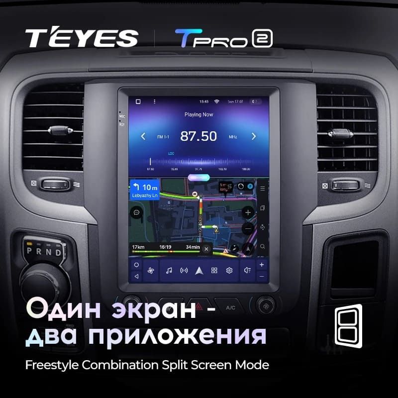 Штатная магнитола Tesla style Teyes TPRO 2 4/32 Dodge Ram 4 IV DJ DS (2013-2019) Тип-A