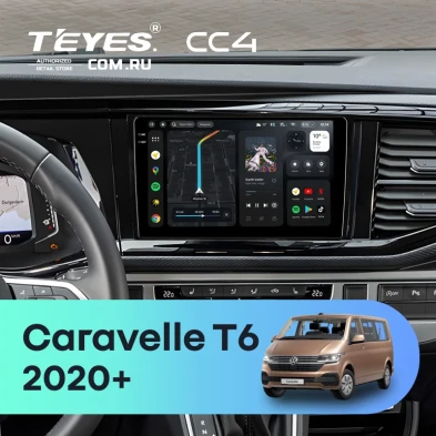 Штатная магнитола Teyes CC4 6/64 Volkswagen Caravelle T6 2020+