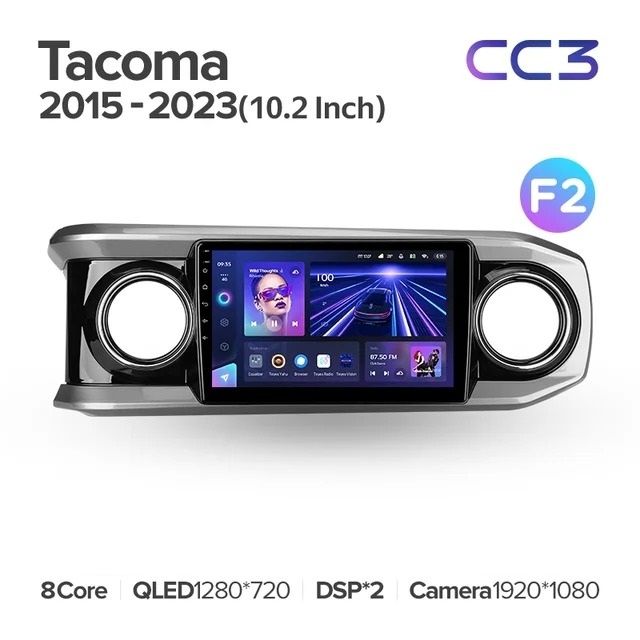 Штатная магнитола Teyes CC3L 4/32 Toyota Tacoma N300 (2015-2023) F2