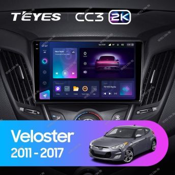 Штатная магнитола Teyes CC3 2K 360 6/128 Hyundai Veloster FS (2011-2017) Тип-B