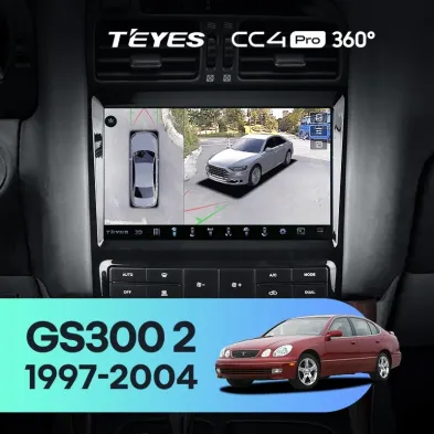 Штатная магнитола Teyes CC4 Pro 360 12/256 Lexus GS300 2 S160 (1997-2004) Тип-A