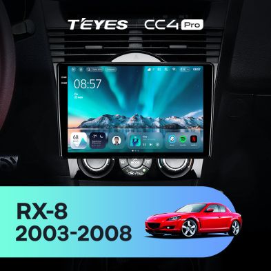 Штатная магнитола Teyes CC4 Pro 8/128 Mazda RX-8 SE (2003-2008)