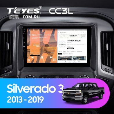 Штатная магнитола Teyes CC3L 4/32 Chevrolet Silverado 3 GMTK2 (2013-2019)