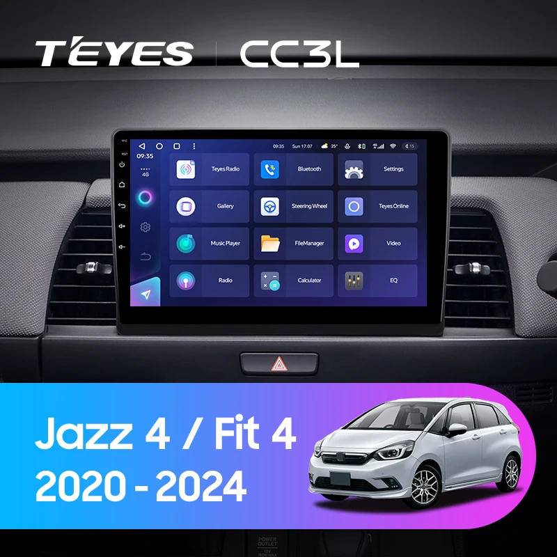 Штатная магнитола Teyes CC3L 4/32 Honda Jazz 4 (2020-2024) Тип-B Правый руль