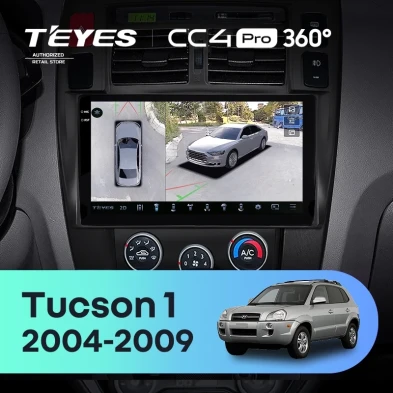 Штатная магнитола Teyes CC4 Pro 360 8/128 Hyundai Tucson 1 (2004-2009) F2