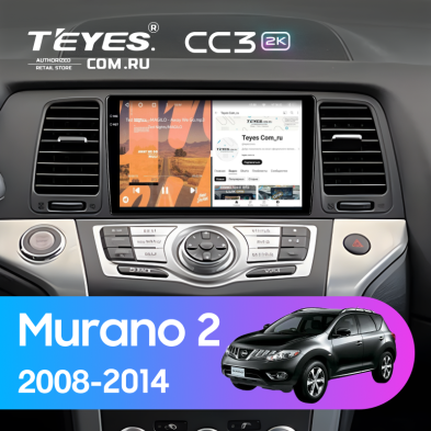Штатная магнитола Teyes CC3 2K 360 6/128 Nissan Murano 2 Z51 (2008-2014)