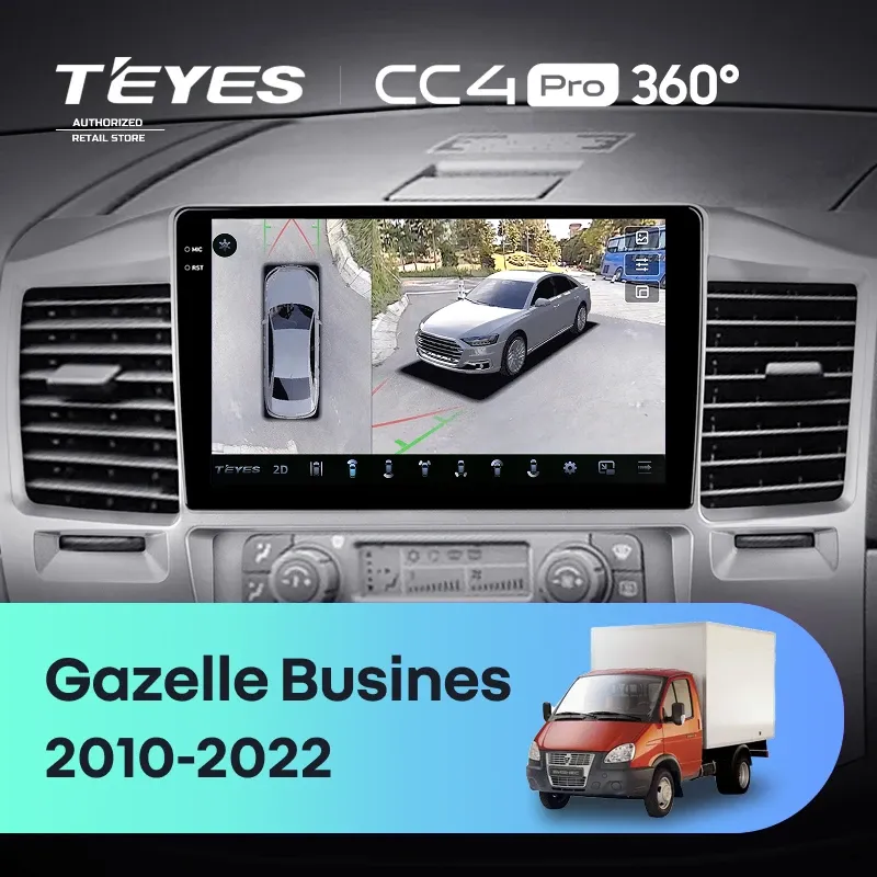Штатная магнитола Teyes CC4 Pro 360 12/256 для GAZ Газель Бизнес (2010-2021) F3