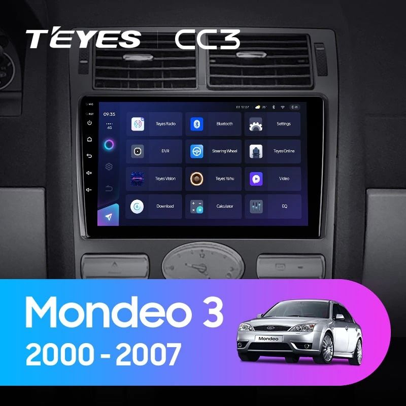 Штатная магнитола Teyes CC3 4/32 Ford Mondeo 3 (2000-2007) F2