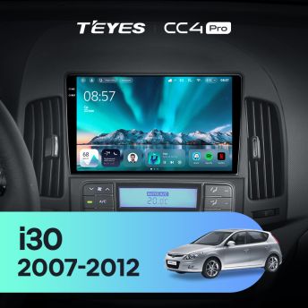 Штатная магнитола Teyes CC4 Pro 8/128 Hyundai i30 1 FD (2007-2012) F2