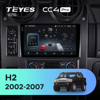 Штатная магнитола Teyes CC4 Pro 12/256 Hummer H2 E85 (2002-2007)