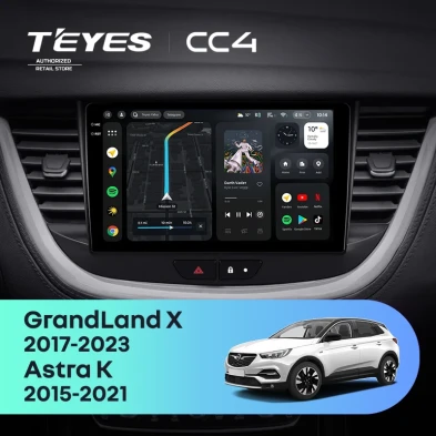 Штатная магнитола Teyes CC4 6/64 Opel GrandLand X (2017-2023)