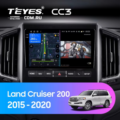 Штатная магнитола Teyes CC3 4/32 Toyota Land Cruiser 200 (2015-2020) F1