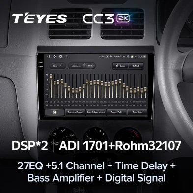 Штатная магнитола Teyes CC3 2K 4/64 Kia Rio 1 (2002-2005)