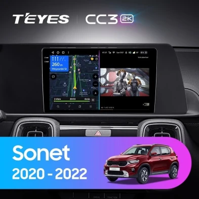 Штатная магнитола Teyes CC3 2K 4/32 Kia Sonet (2020-2022)