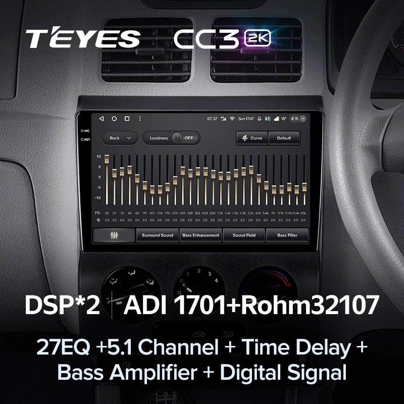 Штатная магнитола Teyes CC3 2K 6/128 Kia Rio 1 (2002-2005)