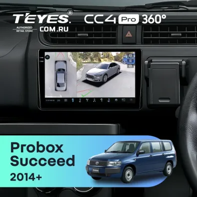 Штатная магнитола Teyes CC4 Pro 360 12/256 Toyota Succeed (2014-)