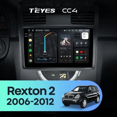Штатная магнитола Teyes CC4 6/64 SsangYong Rexton Y250 2 (2006-2012)