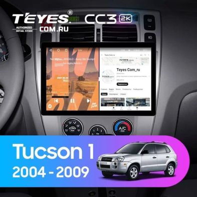 Штатная магнитола Teyes CC3 2K 6/128 Hyundai Tucson 1 (2004-2009) (11")