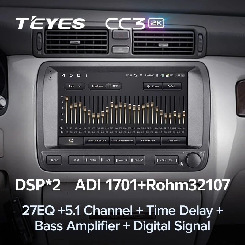Штатная магнитола Teyes CC3 2K 4/32 Toyota Crown Majesta 3 S170 (1999-2004)