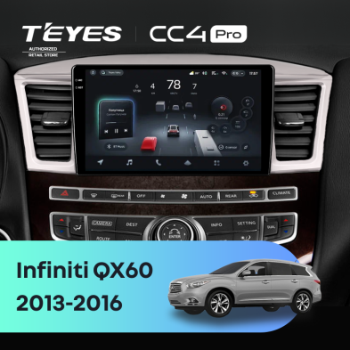 Штатная магнитола Teyes CC4 Pro 12/256 Infiniti QX60 (2013-2016)