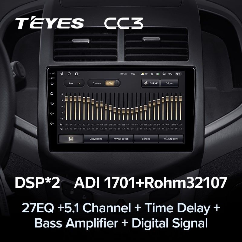 Штатная магнитола Teyes CC3 6/128 Chevrolet Aveo 2 (2011-2015)