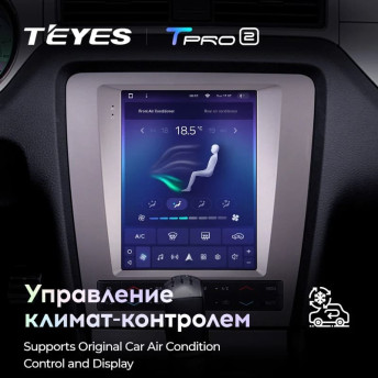 Штатная магнитола Tesla style Teyes TPRO 2 4/32 Ford Mustang 5 S-197 (2009-2014)