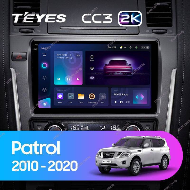 Штатная магнитола Teyes CC3 2K 4/32 Nissan Patrol Y62 (2010-2020) F2