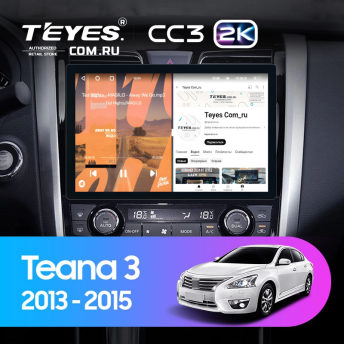 Штатная магнитола Teyes CC3 2K 4/32 Nissan Teana J33 (2013-2015) Тип-B (11")