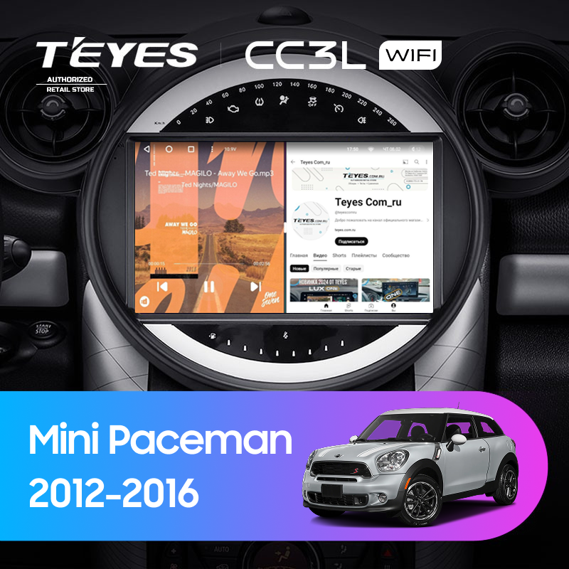 Штатная магнитола Teyes CC3L WiFi 2/32 Mini Paceman (R61) (2012-2016) F2