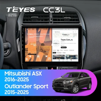 Штатная магнитола Teyes CC3L 4/64 Mitsubishi ASX (2016-2026) F2