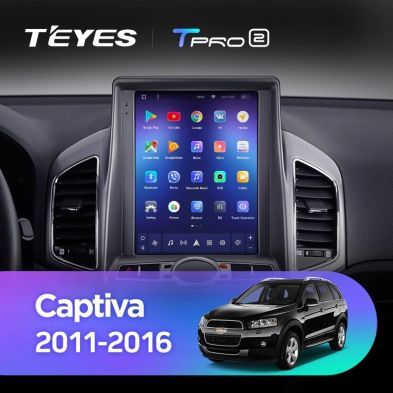 Штатная магнитола Tesla style Teyes TPRO 2 4/32 Chevrolet Captiva (2011-2016)