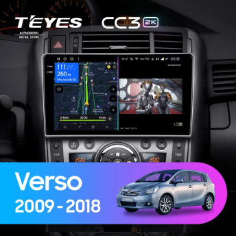 Штатная магнитола Teyes CC3 2K 6/128 Toyota Verso R20 (2009-2018) F1