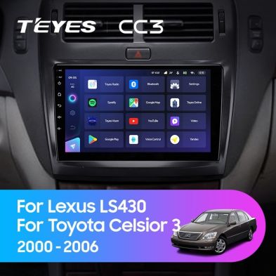 Штатная магнитола Teyes CC3 4/32 Lexus LS430 XF30 (2000-2006) F1