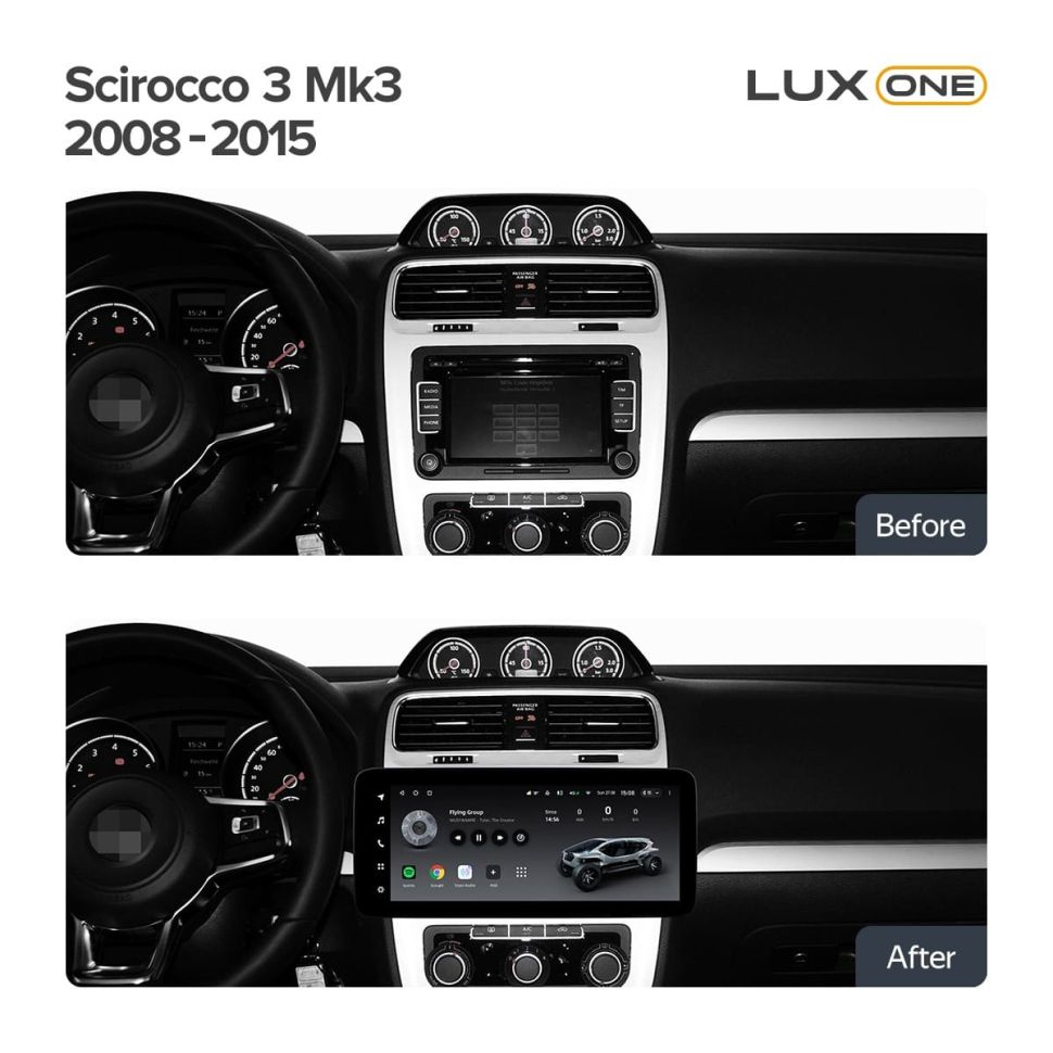 Штатная магнитола Teyes LUX ONE 6/128 Volkswagen Scirocco (2008-2015)