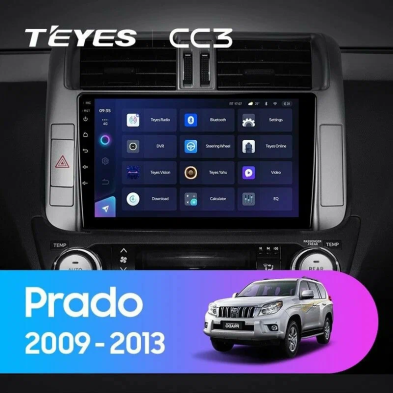 Штатная магнитола Teyes CC3 4/32 Toyota Land Cruiser Prado 150 (2009-2013) F2 Тип-B