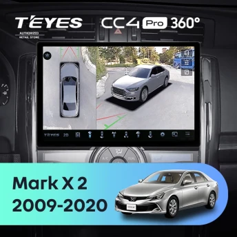 Штатная магнитола Teyes CC4 Pro 360 8/128 Toyota Mark X 2 X130 (2009-2020) (13")
