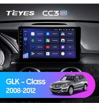 Штатная магнитола Teyes CC3 2K 4/64 Mercedes-Benz GLK-Class X204 (NTG 4.0) (2008-2012)