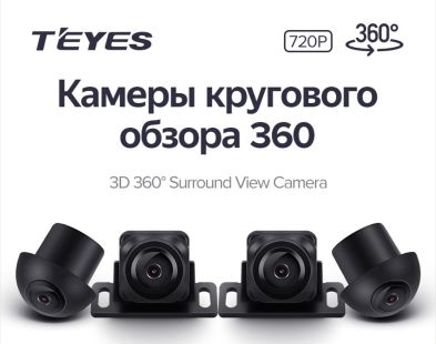 Камеры кругового обзора TEYES 3D 360 720P