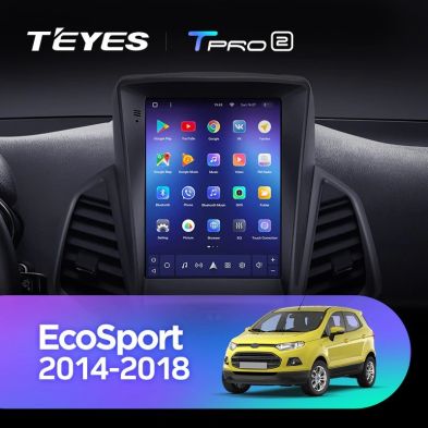 Штатная магнитола Tesla style Teyes TPRO 2 4/32 Ford EcoSport (2014-2018)