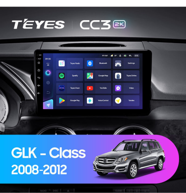 Штатная магнитола Teyes CC3 2K 6/128 Mercedes-Benz GLK-Class X204 (NTG 4.0) (2008-2012)