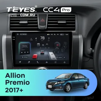 Штатная магнитола Teyes CC4 Pro 12/256 Toyota Allion (2017-)