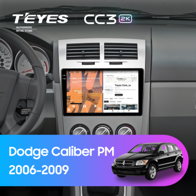 Штатная магнитола Teyes CC3 2K 4/64 Dodge Caliber PM (2006-2009)