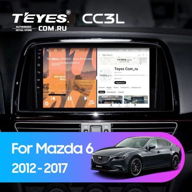 Штатная магнитола Teyes CC3L 4/64 Mazda 6 GL GJ (2012-2017) Тип-A