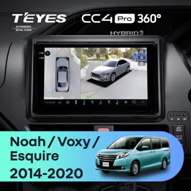 Штатная магнитола Teyes CC4 Pro 360 12/256 Toyota Noah R80 (2014-2020)