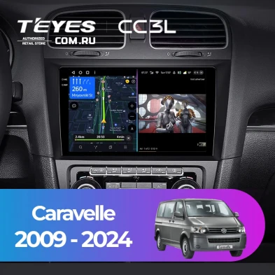 Штатная магнитола Teyes CC3L 4/64 Volkswagen Caravelle (2009-2024)
