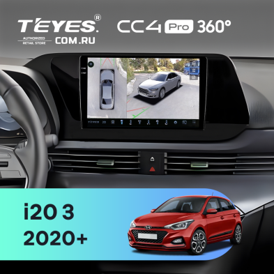 Штатная магнитола Teyes CC4 Pro 360 8/128 Hyundai i20 3 (2020-)